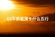 84年的鼠属于什么五行、84年属鼠五行命格揭秘：运势解析与人生指引