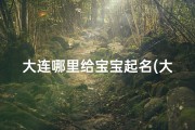 大连哪里给宝宝起名(大连市给宝宝起名最好的大师在哪 )