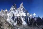 生小孩龙年取名大全