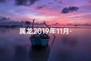 属龙2019年11月-属龙11月的今年多大
