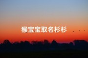 猴宝宝取名杉杉