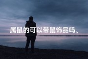 属鼠的可以带鼠饰品吗、属鼠的能戴鼠吗