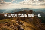 幸运号测试吉凶超准—查幸运号码