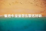 崔姓牛宝宝怎么取名好听_崔姓牛宝宝取名的美好寓意：温馨响亮的名字推荐