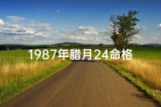 1987年腊月24命格,1987年腊月二十四属什么