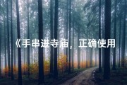 《手串进寺庙，正确使用指南》