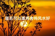 屋后可以盖鸡舍吗风水好吗-房子后面可以养鸡吗