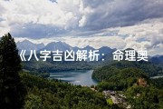 《八字吉凶解析：命理奥秘揭秘表》