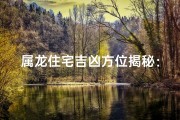 属龙住宅吉凶方位揭秘：家居风水布局指南