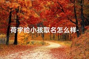 荷字给小孩取名怎么样-《荷韵童声：探寻富有诗意的荷字宝宝名字》
