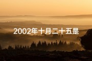 2002年十月二十五是什么星座、2002年10月25日生辰八字揭秘：命运轨迹大解析