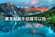 属龙和属牛结婚可以吗—龙凤呈祥：属龙与属牛的美好姻缘