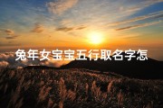 兔年女宝宝五行取名字怎么取;适合女兔年宝宝名字