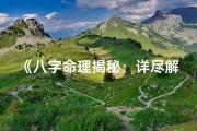 《八字命理揭秘：详尽解释大全集》