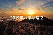2019年八字命理,2019年八字命理揭秘：运势解析与人生指引