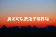 属龙可以放兔子摆件吗