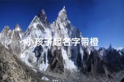 小孩子起名字带橙