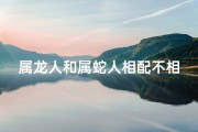 属龙人和属蛇人相配不相克(龙蛇共舞情意浓，缘定三生非偶然)