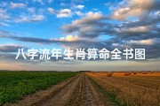 八字流年生肖算命全书图片高清(八字算命最好的书)