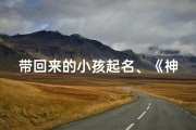 带回来的小孩起名、《神秘小孩降临：带回家后的奇遇记》
