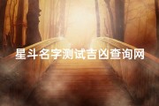 星斗名字测试吉凶查询网(古代星斗名字与含义)