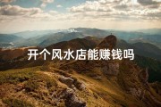 开个风水店能赚钱吗