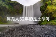 属龙人52年的是土命吗还是水命,属龙人52年土命揭秘：命运与五行有何关联？