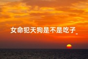 女命犯天狗是不是吃子_女命犯天狗吉凶详析大全揭秘