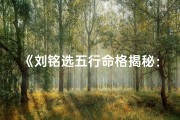 《刘铭选五行命格揭秘：究竟缺何五行？》