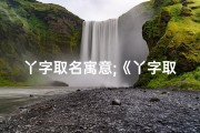 丫字取名寓意;《丫字取名吉凶属性快速查询指南》