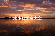 宋小孩起名大全