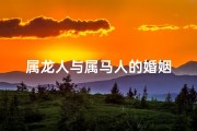 属龙人与属马人的婚姻