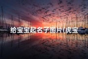 给宝宝起名子图片(虎宝宝乳名 小名当然要萌萌哒,这80个乳名简直可爱到不行)