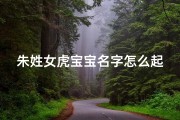 朱姓女虎宝宝名字怎么起
