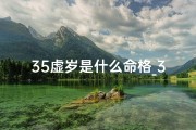 35虚岁是什么命格_35岁属是什么