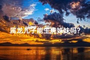 属龙儿子能生虎妹妹吗？揭秘生肖遗传奥秘