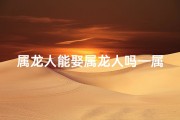 属龙人能娶属龙人吗—属龙可以嫁属虎吗