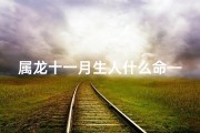 属龙十一月生人什么命—属龙11月火命揭秘：火命特质大解析