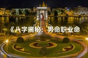 《八字揭秘：男命职业命运解析之道》