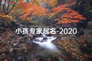 小孩专家起名-2020宝宝起名专家