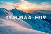 《排屋门牌吉凶一网打尽：查询大全图秘籍》