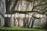 神秘寺庙许愿求签：揭秘灵验背后的秘密