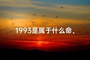 1993是属于什么命、1993年算八字：揭秘你的命运密码
