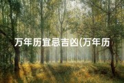 万年历宜忌吉凶(万年历择吉日宜忌黄历)