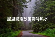 屋里能摆放宝剑吗风水
