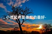 小孩起名是谁起的最好-小孩起名：谁才是最佳命名大师？