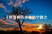 《探寻有风寺庙的宁静之美》