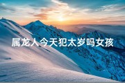 属龙人今天犯太岁吗女孩
