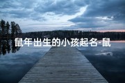 鼠年出生的小孩起名-鼠年出生的小孩起名大全
