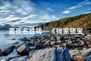 男孩名姓钱—《钱家猪宝宝男，吉祥如意好名字揭晓》